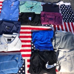 Men’s shirts and shorts